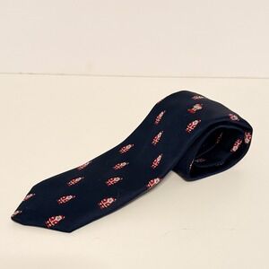 Christmas Santa Claus Navy Holiday Novelty Neck Tie